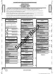 official ballot general election floyd county, indiana november 4