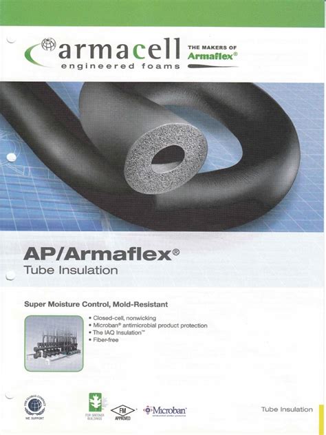 Armaflex Tube Insulation catalogue | Thermal Insulation | Materials Science