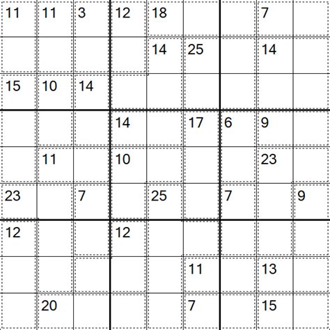 Killer Sudoku - Medium - Sudoku-Puzzles.net