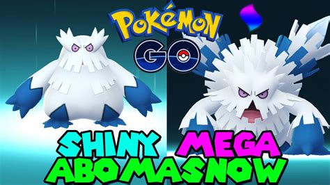 SHINY MEGA ABOMASNOW EVOLUTION in Pokemon Go - YouTube