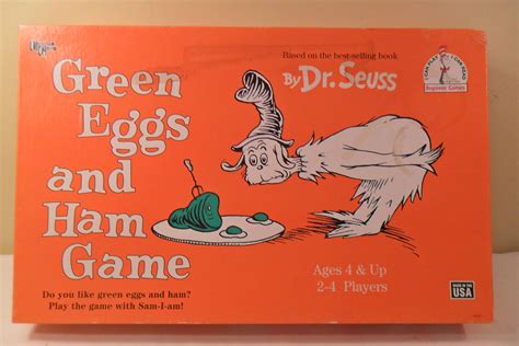 1996 Dr Seuss Green Eggs and Ham Board Game complete