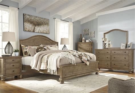 Trishley Light Brown Panel Bedroom Set from Ashley | Coleman Furniture