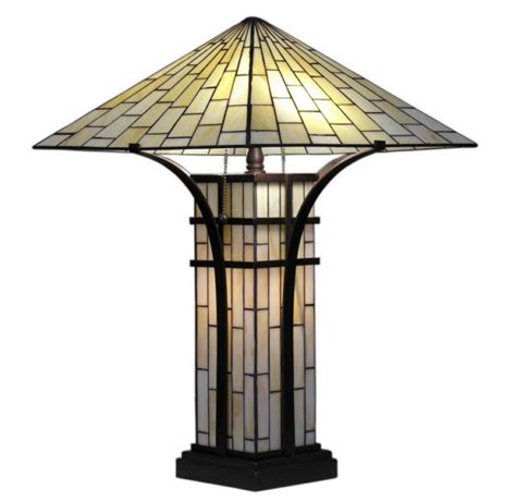 Tiffany-style Mission Double Light Table Lamp - Unique Chic Decor