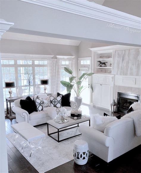 Bright White Home of Deborah Blount | White living room decor, White room decor, Living room ...