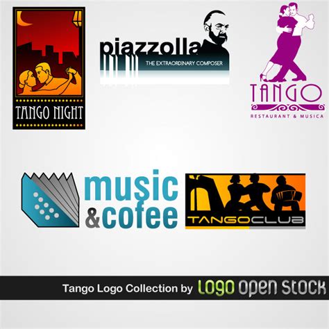 Tango dancing logo s Royalty Free Stock SVG Vector