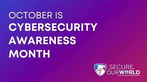 Cybersecurity Awareness Month: Secure Our World