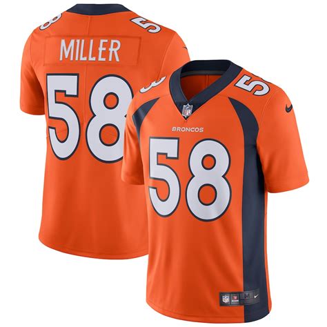 Nike Von Miller Denver Broncos Orange Vapor Untouchable Limited Player Jersey