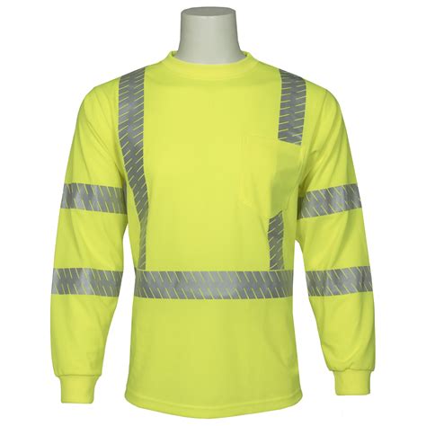 Aware Wear 9207SEG Long Sleeve ANSI Rated T-Shirt with Segmented Reflective Tape