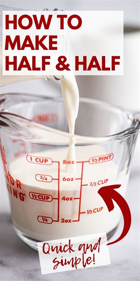 How to Make Half & Half | Food substitutions, Baking ingredients ...