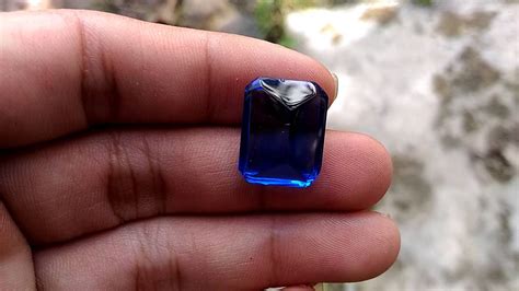 Batu Permata Obsidian Biru (kode:435) - Wahyu Mulia