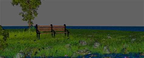 Landscape Bench Sunset 3D - TurboSquid 1416480