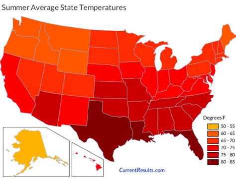 Temperature In Usa Map | Zip Code Map