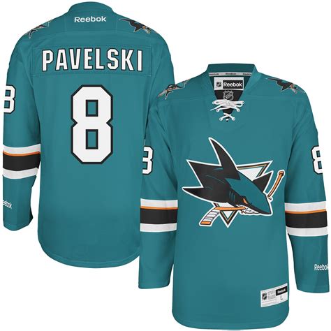 Joe Pavelski San Jose Sharks Reebok Home Premier Player Jersey - Teal