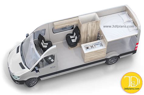 3D Layout Design for Caravans, Motorhomes - 3D Floor Plans