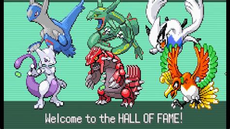 Pokemon Emerald Beating the Elite four and the champion - YouTube