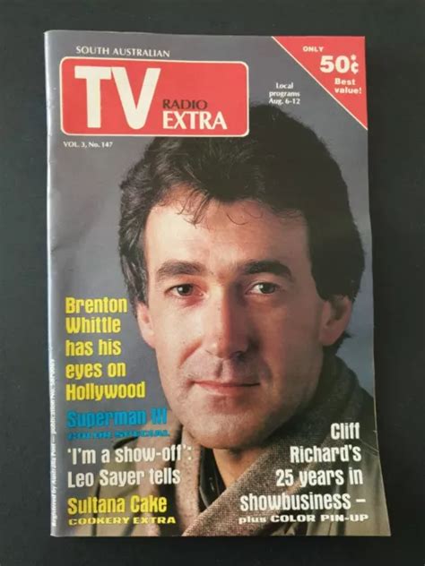 TV RADIO EXTRA Vintage Australian Magazine August 1983 CLIFF RICHARD Pin-Up $14.33 - PicClick