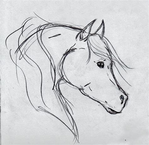 Horse Head Sketch, Abstract Other by OnlyYouCan - Foundmyself