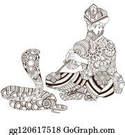 1 The Snake Charmer Mehndi Drawing Clip Art | Royalty Free - GoGraph
