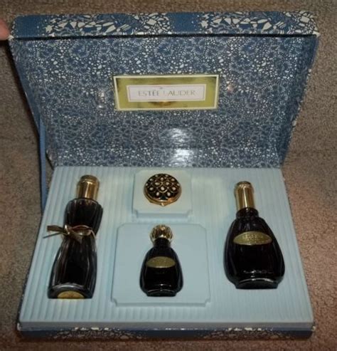 Vintage Estee Lauder Youth Dew Gift Set Compact Bath Oil Cologne Parfum ...