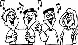 Children Singing Free Coloring Page  Wecoloringpagecom sketch template