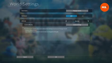 All Palworld difficulty settings and their differences