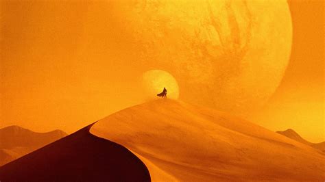 Download Dune 2021 Warm Sand Desert Wallpaper | Wallpapers.com