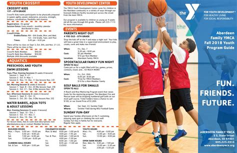 Aberdeen Family YMCA Fall Youth Program Guide by aberdeenymca - Issuu