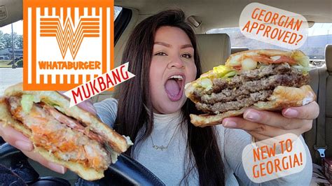 FIRST TIME Trying WHATABURGER | Triple Meat, Spicy Chicken Sandwhich, Onion Rings & Fries ...