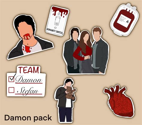 The vampire diaries sticker packs-tvd sticker pack vampire | Etsy