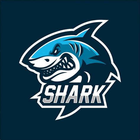 shark-esport-gaming-mascot-logo-template_20684-195 | Plantillas de logotipo, Logotipo animal ...