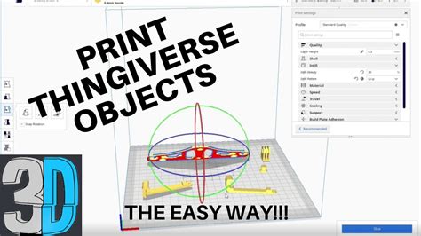 How to Print a Thingiverse File on a 3d Printer (The Easy Way!) - YouTube