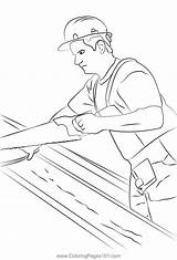 Builder Coloring Page For Kids  Free Workers Printable Pages sketch template