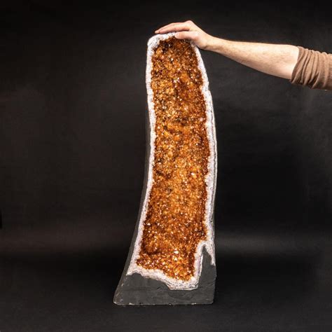 Large Genuine Citrine Quartz Crystal Geode - Astro Gallery - Touch of Modern