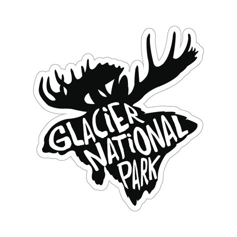 Glacier National Park Sticker - Moose – National Parks Partnership