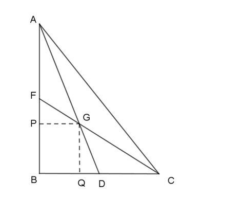 How would one locate the centroid of a right-angled triangle having a ...