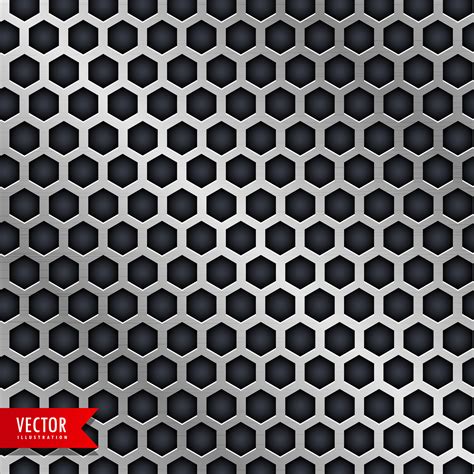 vector honeycomb pattern design in metallic style - Download Free Vector Art, Stock Graphics ...