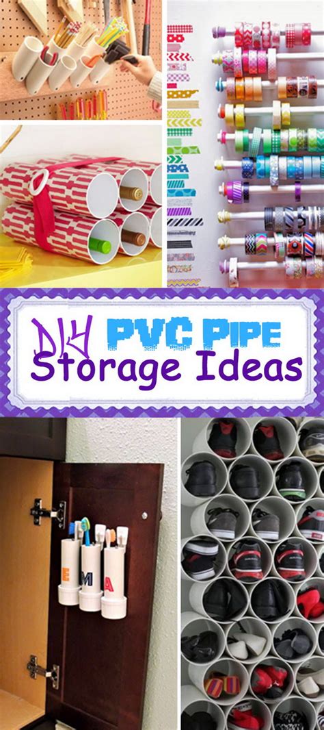 DIY PVC Pipe Storage Ideas - Hative