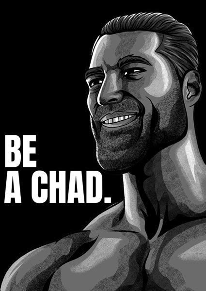 Giga Chad Meme posters & prints by Adam Khabibi - Printler