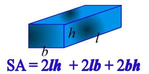 Cuboid - Surface Area and Volume