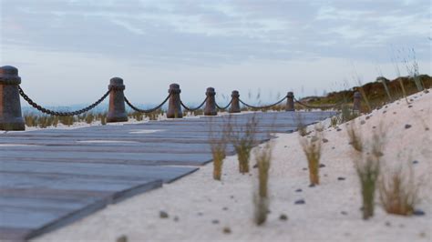 A beach scene I made for my recent car renderings. : blender