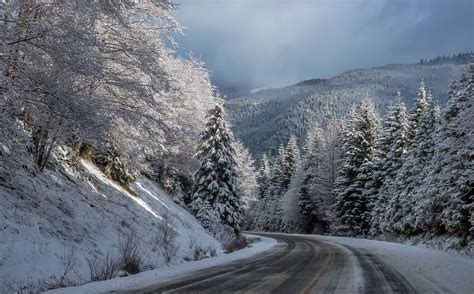 snow, Winter, Road Wallpapers HD / Desktop and Mobile Backgrounds