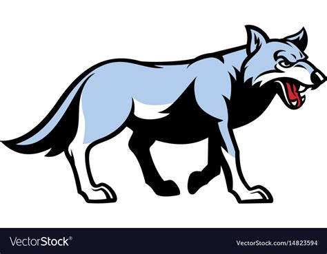 Wolf mascot Royalty Free Vector Image - VectorStock