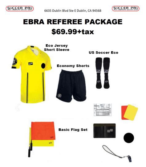 Referee Gear Package - East Bay Referee Association