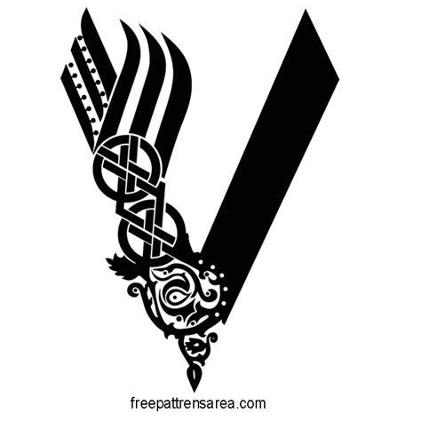 Vikings Serie Logo Symbol Vector - FreePatternsArea | Vikings tattoo ...