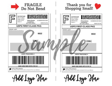 A12 PDF Instant Editable Custom Etsy Shipping Label - Etsy Canada