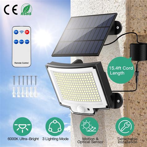 Solar Powered Flood Light Solar IP65 Waterproof Motion Sensor with ...