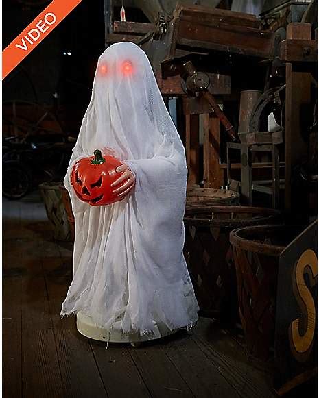 2.5 Ft Bump and Go Ghost Animatronics - Decorations - Spirithalloween.com