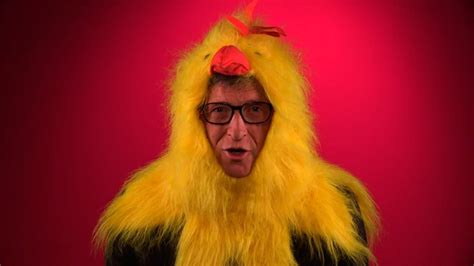 Bill Gates wears chicken suits, goatees and tinfoil hats in his latest ...