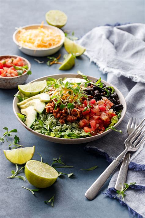 Turkey Taco Bowls with Cilantro Rice | Love and Olive Oil