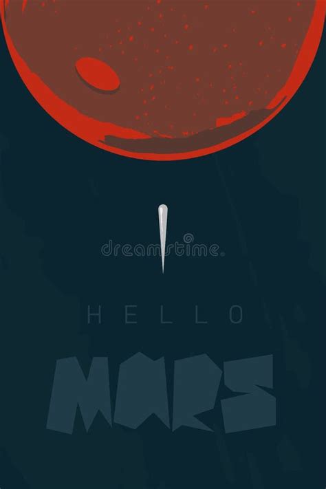 Mars Mission Logo. Spacecraft Landing on Mars. Stock Vector - Illustration of universe, shuttle ...